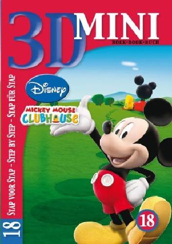 3D Mini boekje nr. 18 Mickey Mouse