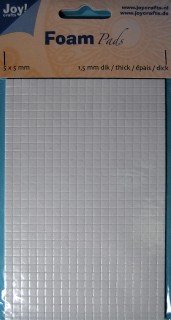 Foam blokjes 600 stuks 5x5mm 1.5mm dik