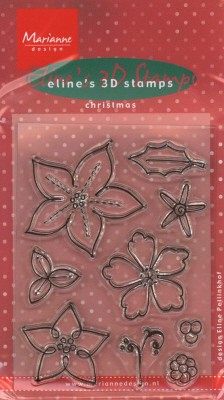 MD Eline`s Clear stamp Poinsettia