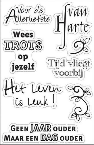 MD Clear Stamp Van harte