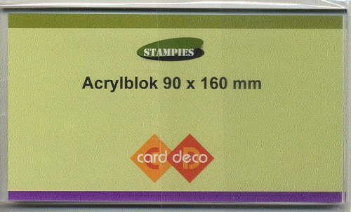 Carddeco Acrylblok 90x 160 mm