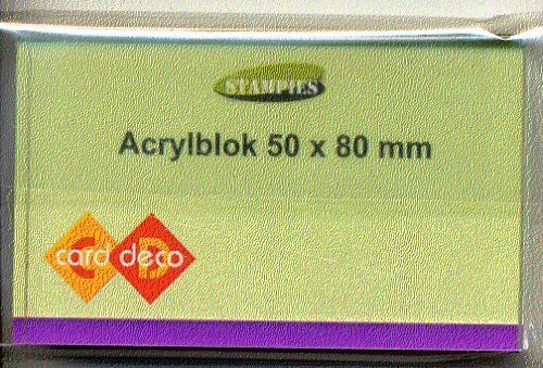 Carddeco Acrylblok 50 x 80 mm